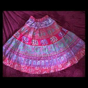 Beautiful Boho Silver Stream full skirt